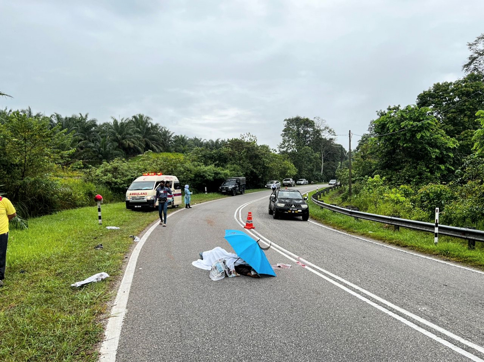 NS马口:马口弄边路S型弯再发生死亡意外，巫裔骑士被辗毙