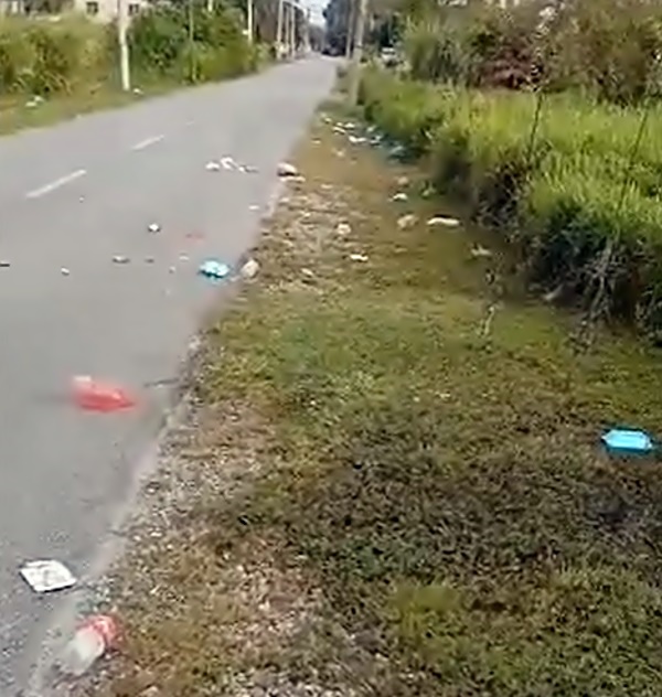 社区动态／芭尾新村垃圾散布道路两旁  陈俊鸿检垃圾吁合作引共鸣