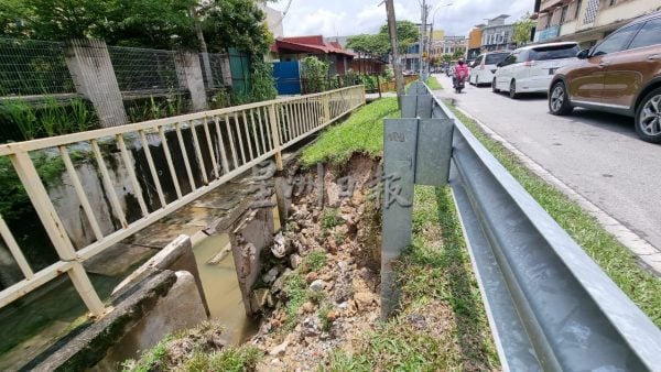 供FB／排水系统老化损毁，罗白区防洪沟崩塌、地下排水道堵塞