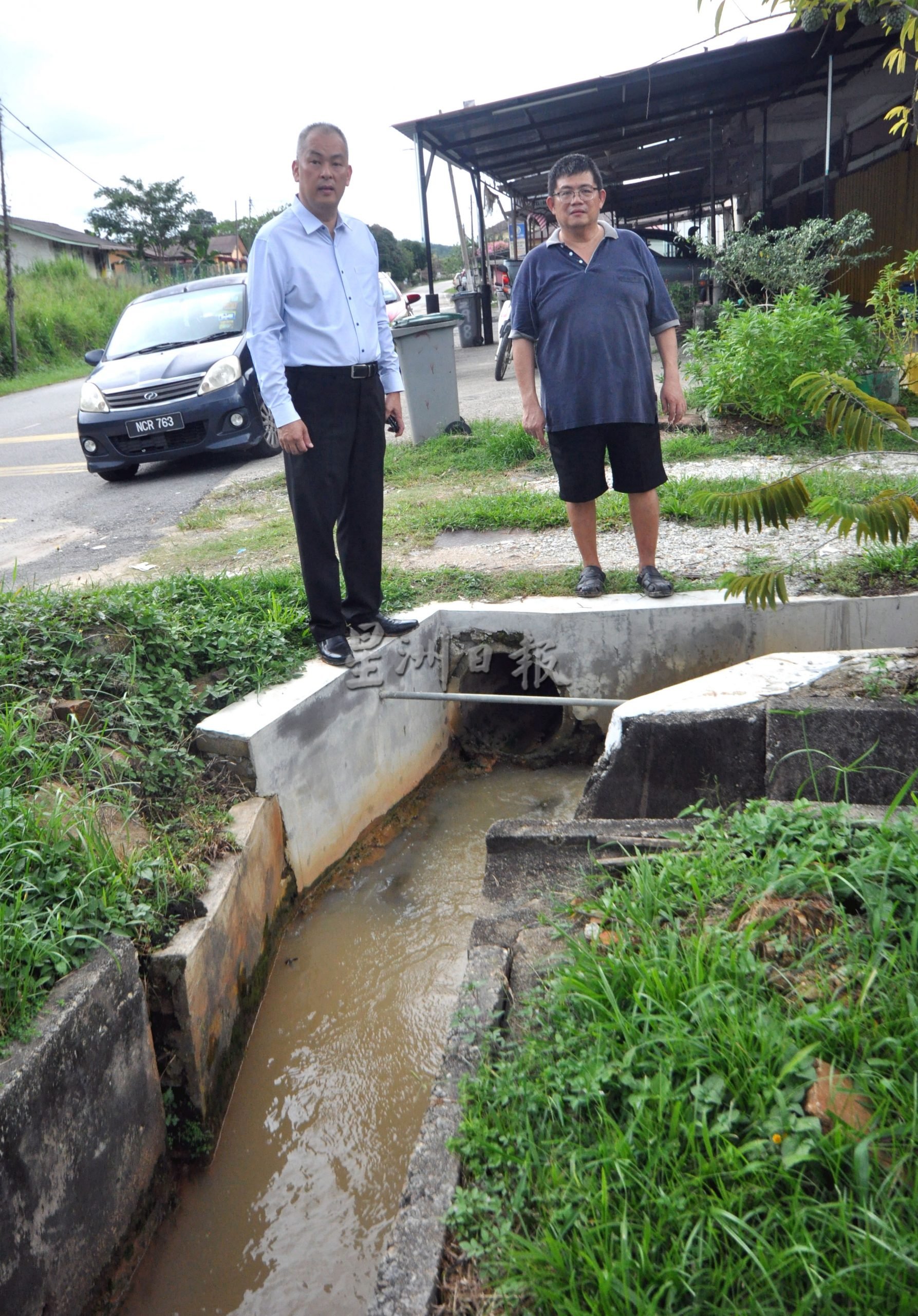 NS知知港/知知港马房闪淹，萧妙光：不关排水沟提升的事，公共工程局排水系统需提升承载雨后激增水量