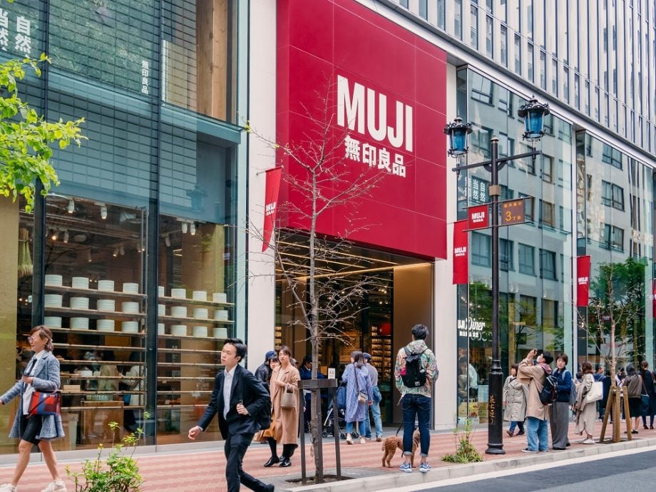 TOKYO, JAPAN - APR 14, 2019 : MUJI GINZA, the largest MUJI store