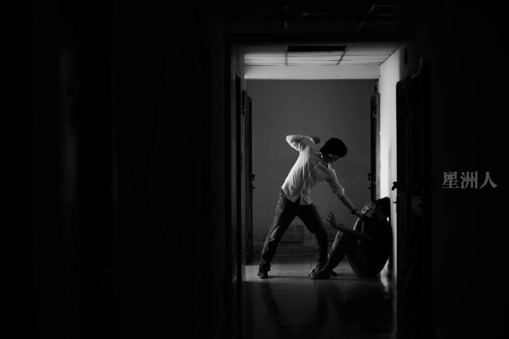 Two young men conflict fighting with each other, man versus man