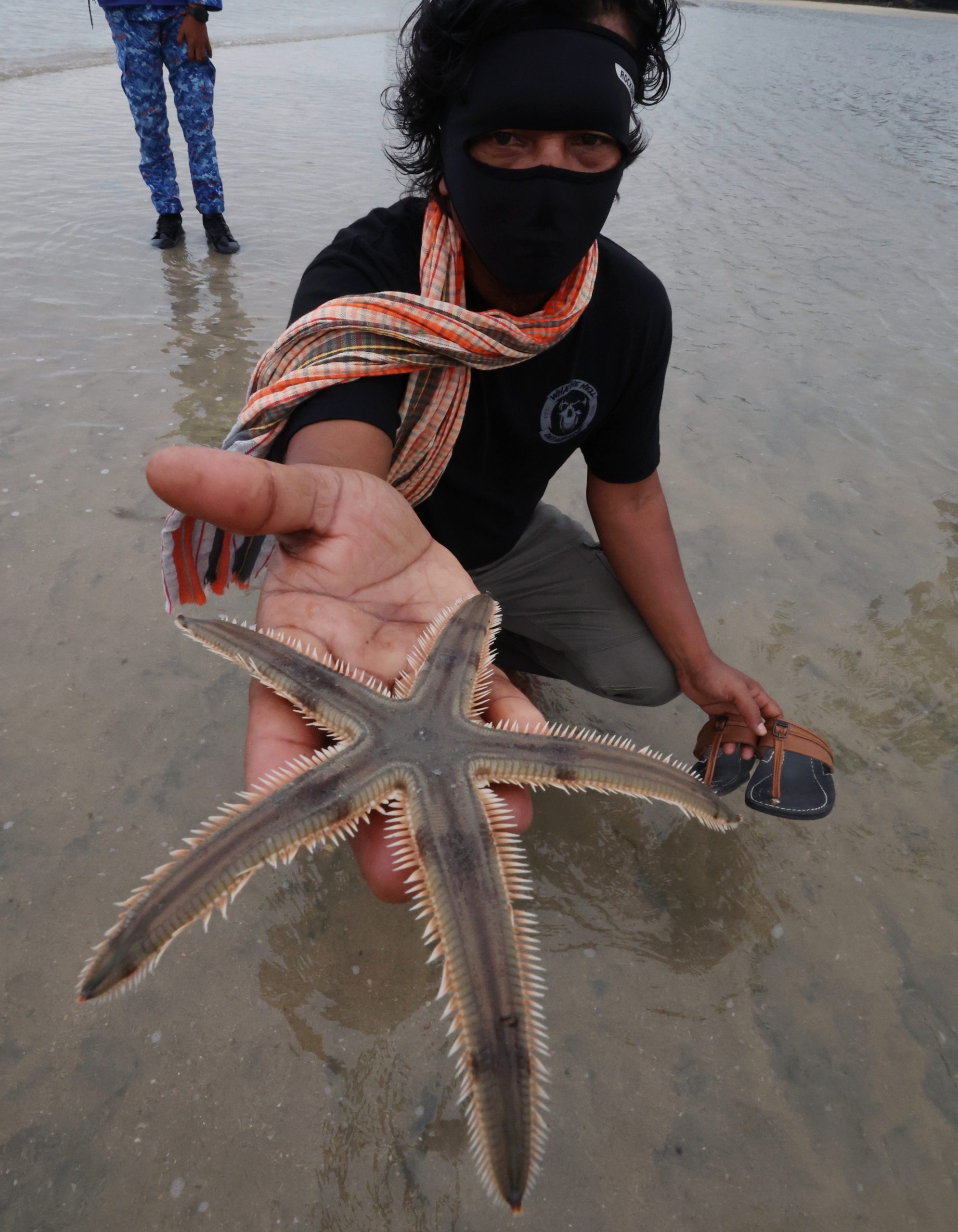 浮罗交怡丹绒鲁海边浮现“海路”一大早就吸引2000游客到此一游