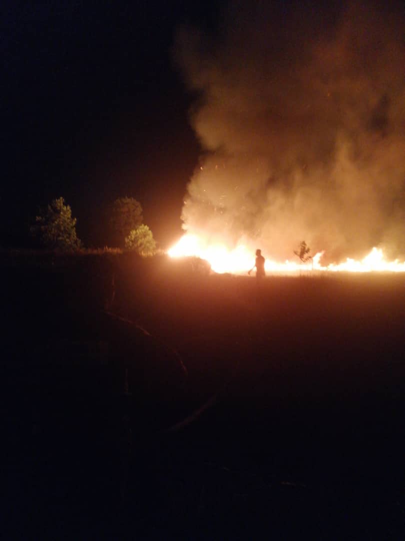 东：英迪拉森布娜森林地发生火患