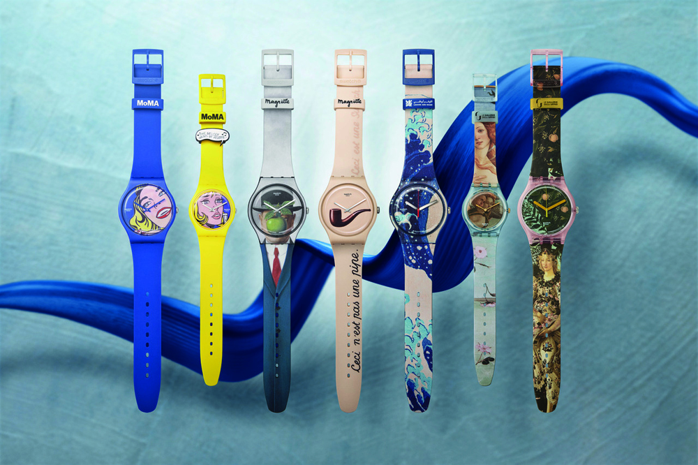 Swatch 把艺术名画嵌入表中，戴在手上