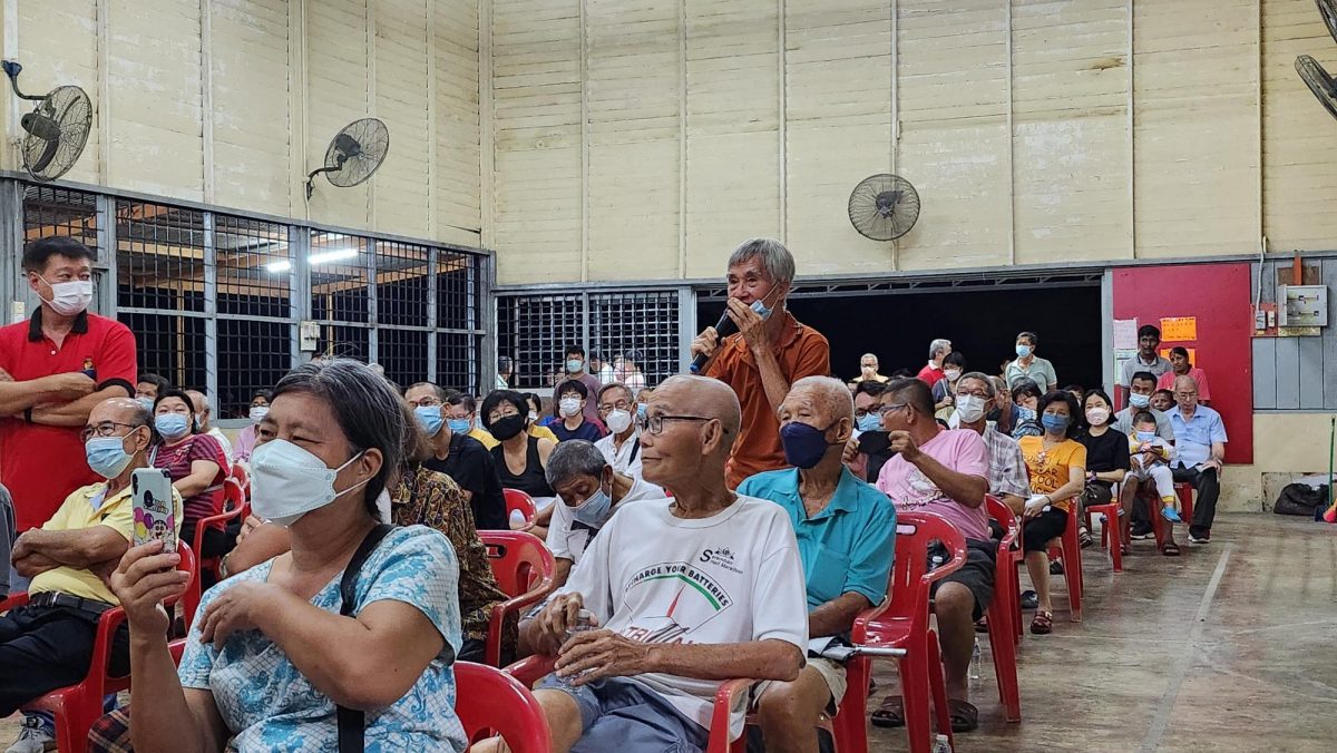 NS芙蓉/延長地契座談會抵達拉杭新村站，村民踴躍出席積極提問