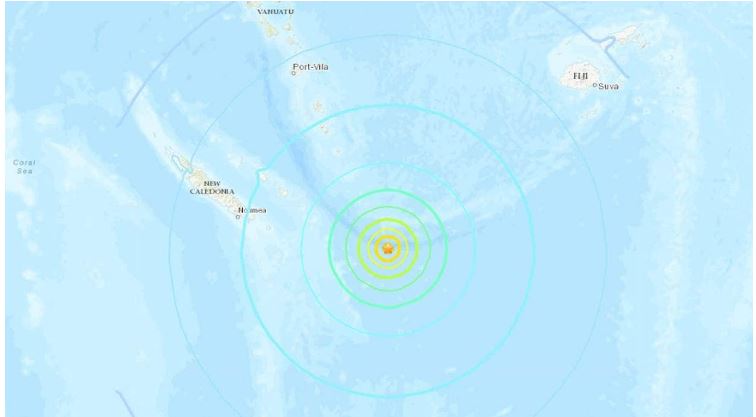 更新／跟进／ 南太平洋群岛岸外发生7.7级地震 触发多国海啸警报