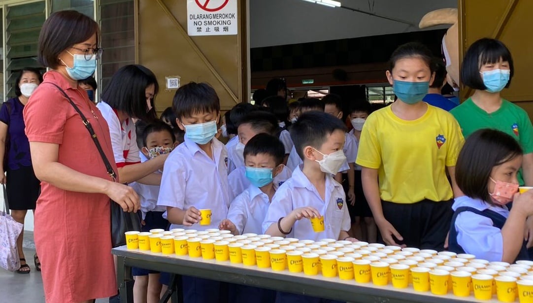 （大北马）“吃得营养‧吃得均衡” 全国小学健康校园运动列车开抵北海励华学校，逾1500学生收获满满。