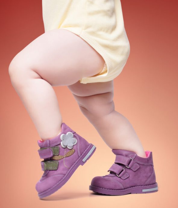 the stylish baby goes in boots