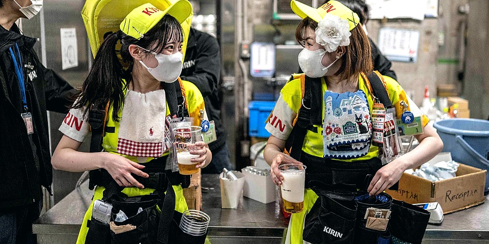 Speed Demons: The 'Uriko' Beer Vendors Of Japanese Baseball