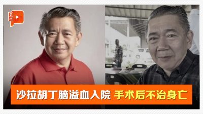 沙拉胡丁脑溢血入院 手术后不治身亡