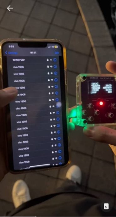 视频|男子KLCC外示范用WiFi骇入手机  “一个小盒便可盗取个资”