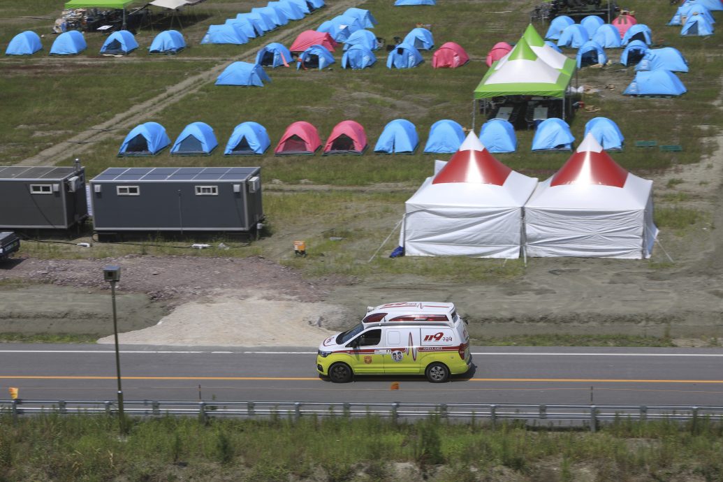 韩国世界童军大露营  83人中暑虚脱送院