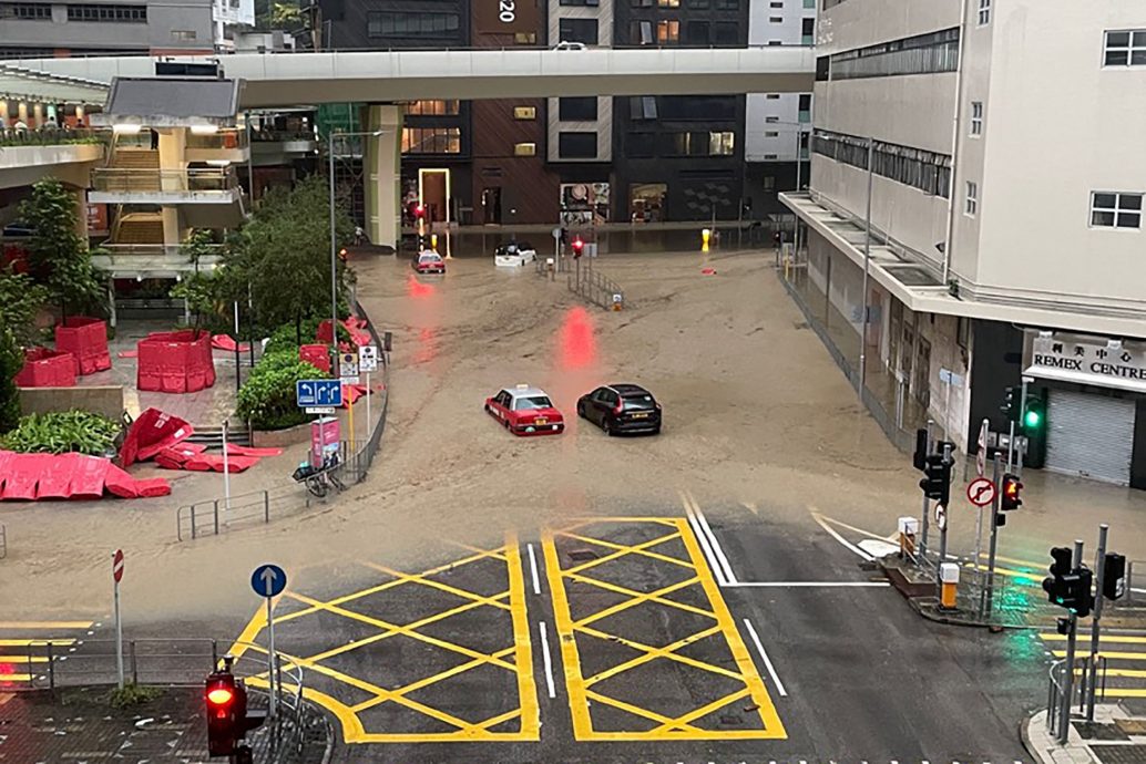 港深突降大暴雨 深圳水库泄洪或波及香港