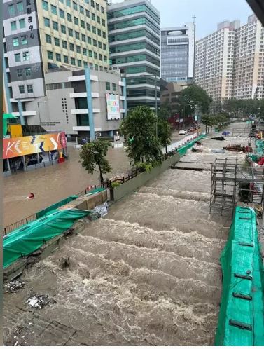 看世界 豪雨回马枪 观塘变「真观塘」