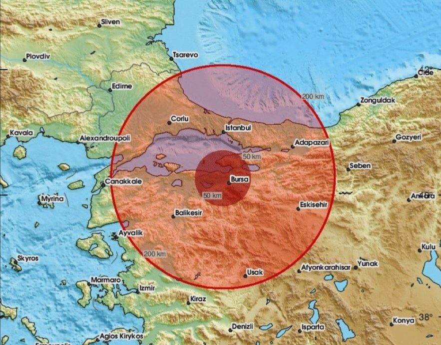 土耳其西北部5.1级浅层地震　伊斯坦布尔有震感