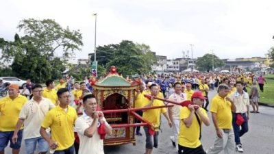 【仙四师爷庙／02】士毛月仙四师爷宫复办銮游 时隔8年盛況胜以往