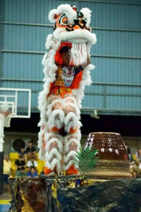 （大北马）玻中总亚娄老街新春嘉年华倒数，2日晚正式引爆，祥龙南狮战鼓高桩舞狮陆续上阵