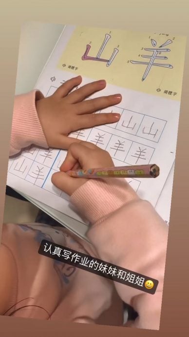 方媛晒女儿写作业  一句子引发网民联想