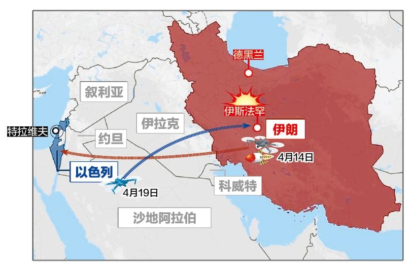 中东紧张局势扩大 以色列报复袭伊朗