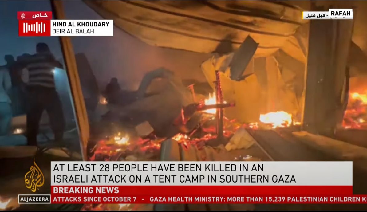 以色列空袭拉法人道区酿至少35死 目击者：人们被活活烧死