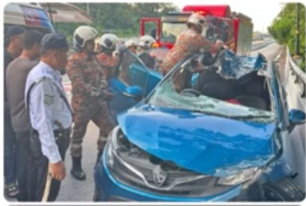 取代/羅裡輪胎突然脫落擊中轎車·男司機頭部受重創在急診室