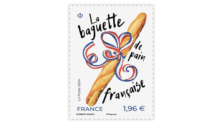 法國推出香味郵票 慶祝聞名於世的法式長棍麵包