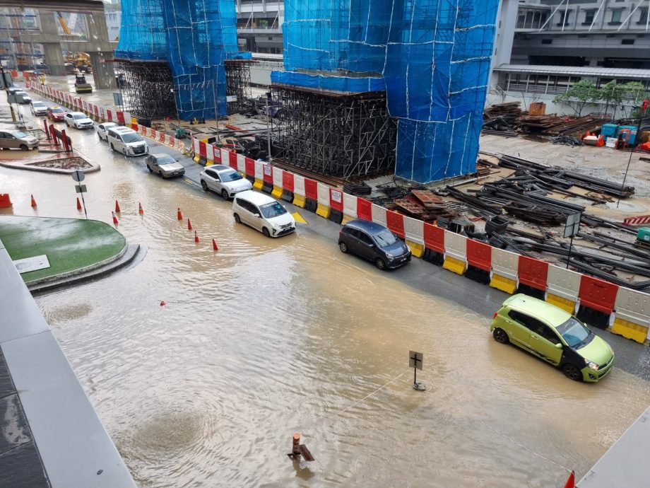 （已簽發）柔：午後豪雨 新山市區突發性淹水