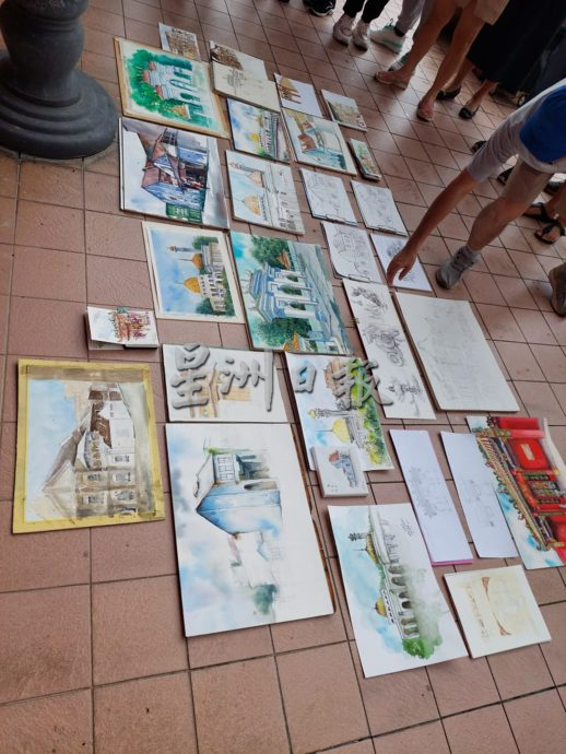 NS庇朥／“老瓜拉庇朥的故事”書畫展，40畫家聚瓜拉庇朥老街寫生
