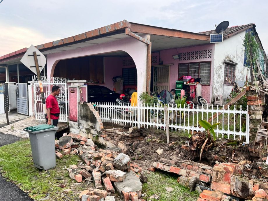 NS芙蓉/新那旺瑪林達一住家違建導致坍塌，芙市政廳6月展開修繕工程