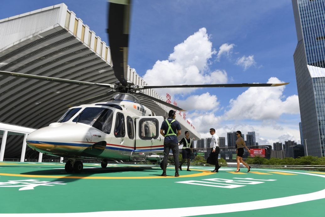 中国首座高铁直升机场启动 可直飞港澳
