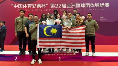 亞洲壁球團體賽|再次包攬男女團冠軍  大馬第4度雙喜臨門