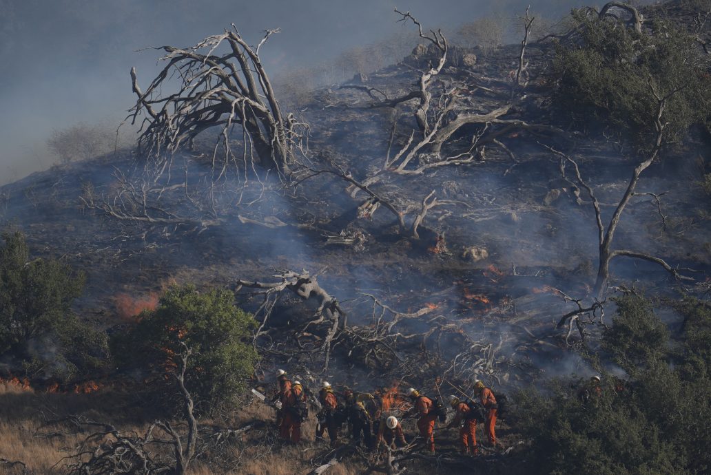 加州爆野火千人撤离 逾万英亩土地付之一炬