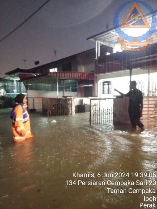 怡保逾2小时狂风暴雨 多地水灾白兰园最严重