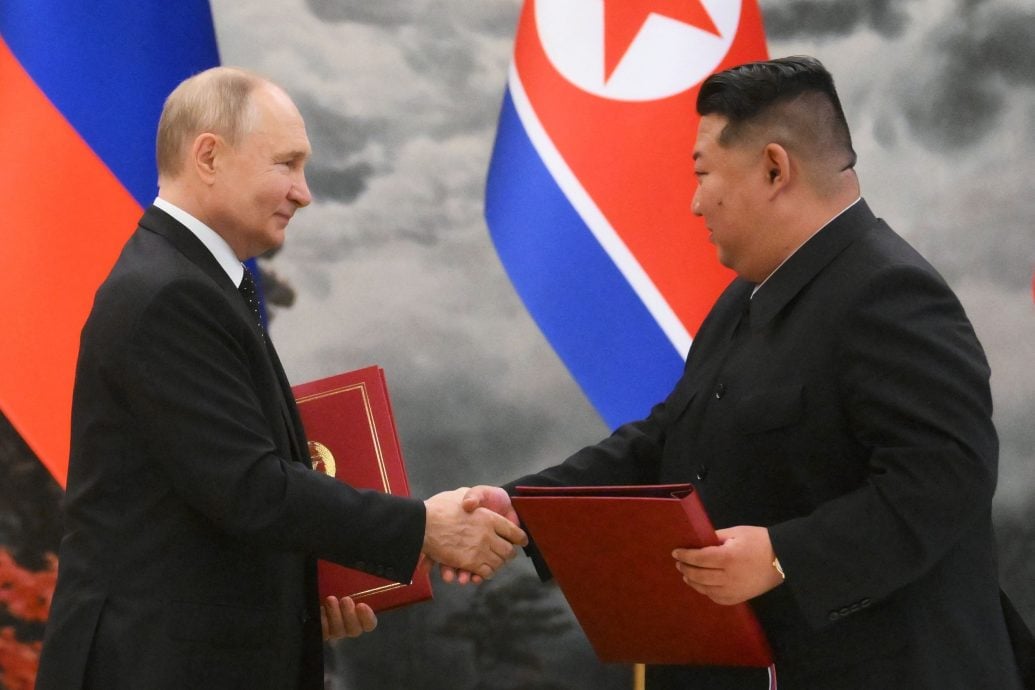 換文，頭)朝俄簽署全面戰略伙伴關係條約 承諾俄朝共同防禦