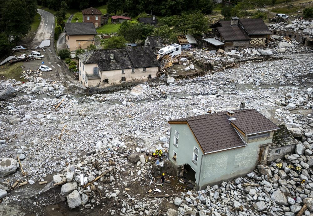 暴雨導致嚴重洪災和山體滑坡 瑞士進入警戒狀態