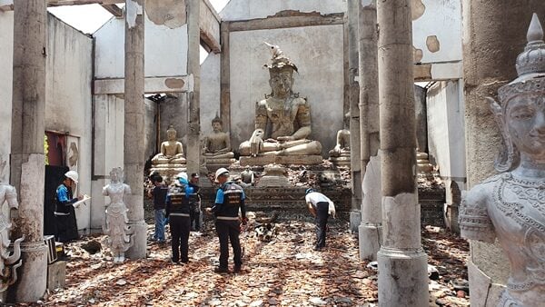 泰国清莱知名佛寺半夜遭祝融 损失达1283万
