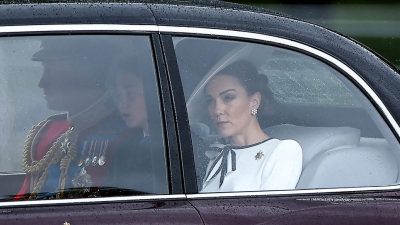 英王妃凱特出席閱兵式 手術後首度現身公眾視野