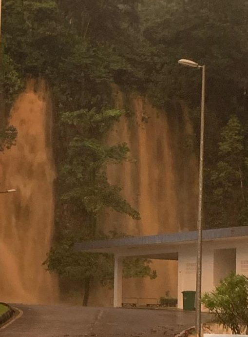 豪雨引發山洪 安世花園一帶首當其衝