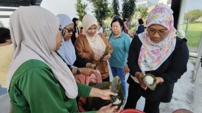 Malaysians learn to wrap Chinese dumplings