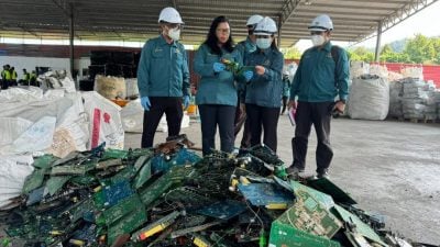 吉环境局起350公吨电子废料 洋垃圾厂藏油棕园运作