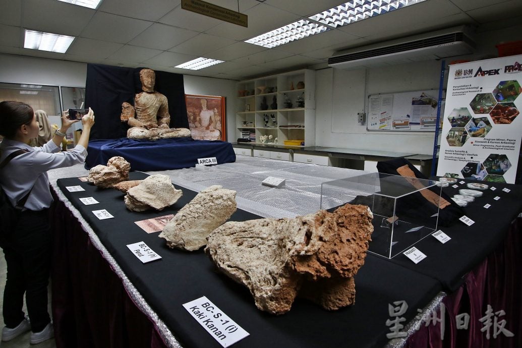 （全国）吉打考古遗址发现完整坐佛佛像　历史比印尼柬埔寨更久远