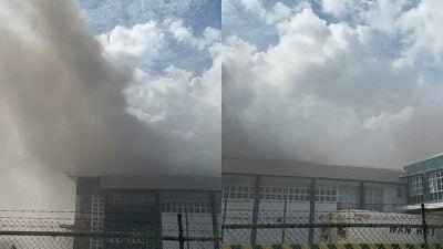 裕廊漁港火患冒大量濃煙 40人疏散一消防員送院