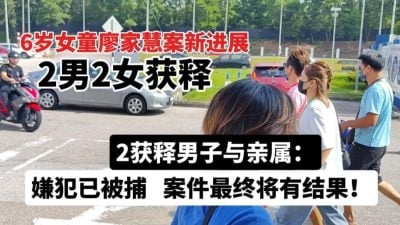 6岁华裔女童失踪 |  获保释男子：嫌犯已被捕  “案件最终将有结果” 