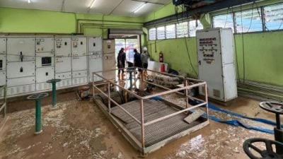 汲水口水位退　加西桂滤水厂复产