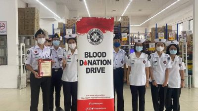 中彭区圣约翰救伤队7月6日捐血及验眼活动