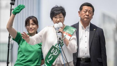 东京都知事选举开始投票　小池百合子争取连任