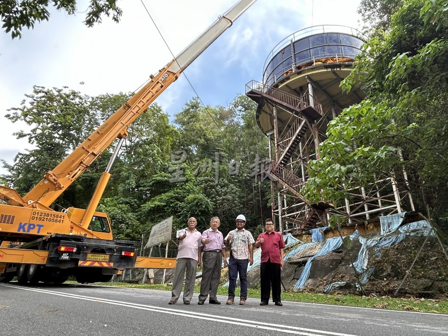 土崩逾半年 居民擔驚受怕 寶城花園蓄水池終於換水槽