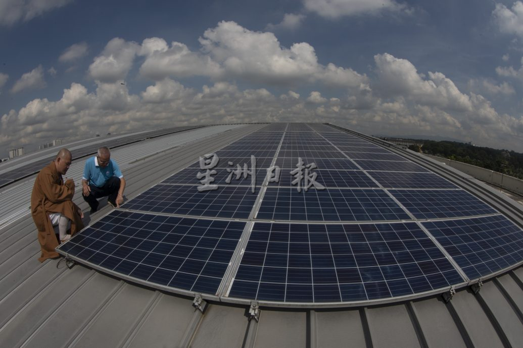 星角摄／图说大马：新马寺装太阳能板为保护地球尽一份心力