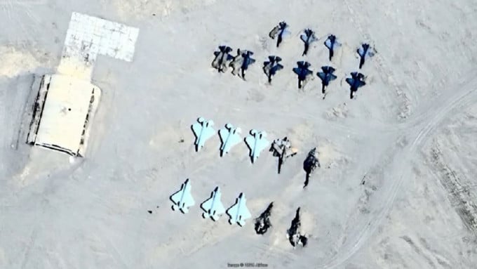 新疆沙漠靶場驚見F-22與F-35靶機 解放軍被指模擬攻擊日本本土
